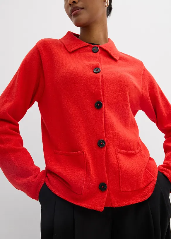 Cardigan in misto viscosa, bonprix