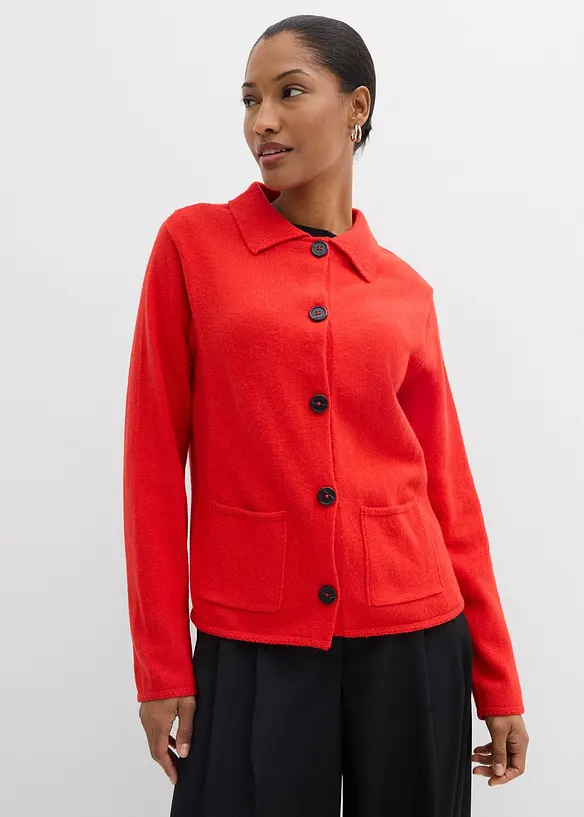 Cardigan in misto viscosa, bonprix