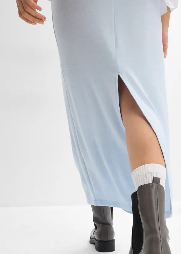 Gonna in jersey effetto maglia, bonprix