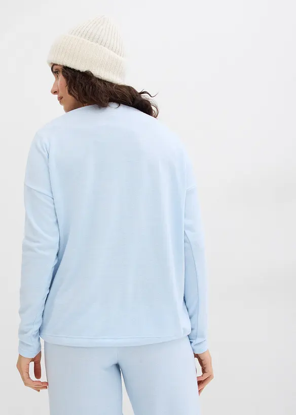 Felpa oversize effetto maglia, bonprix