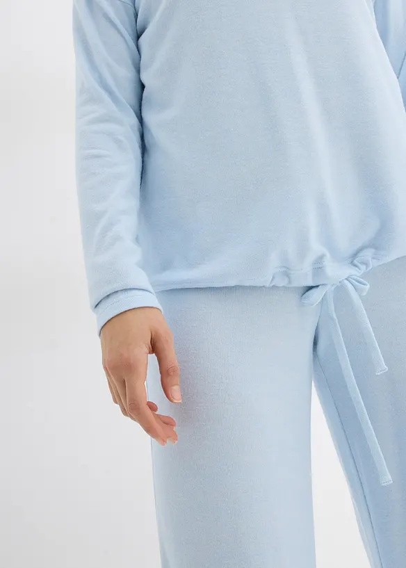 Felpa oversize effetto maglia, bonprix