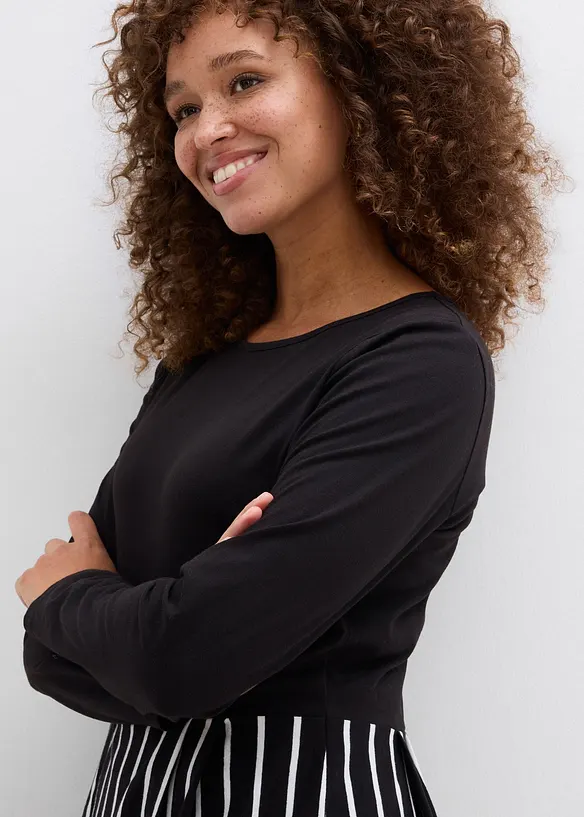 Abito midi in jersey di cotone, bonprix