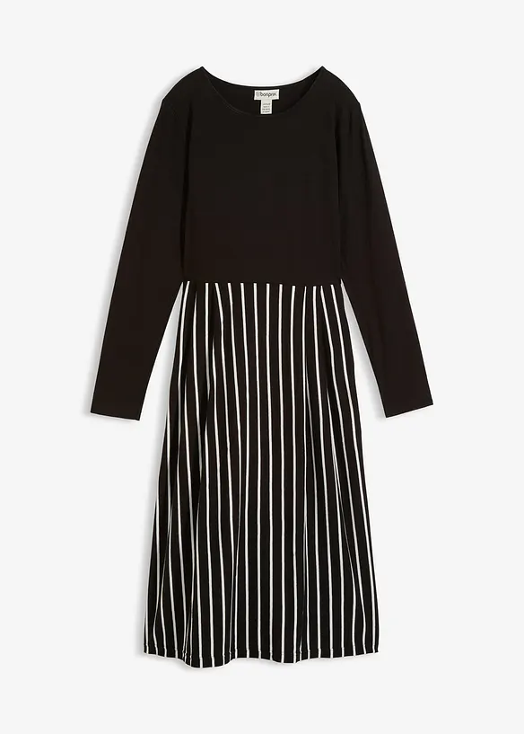 Abito midi in jersey di cotone, bonprix