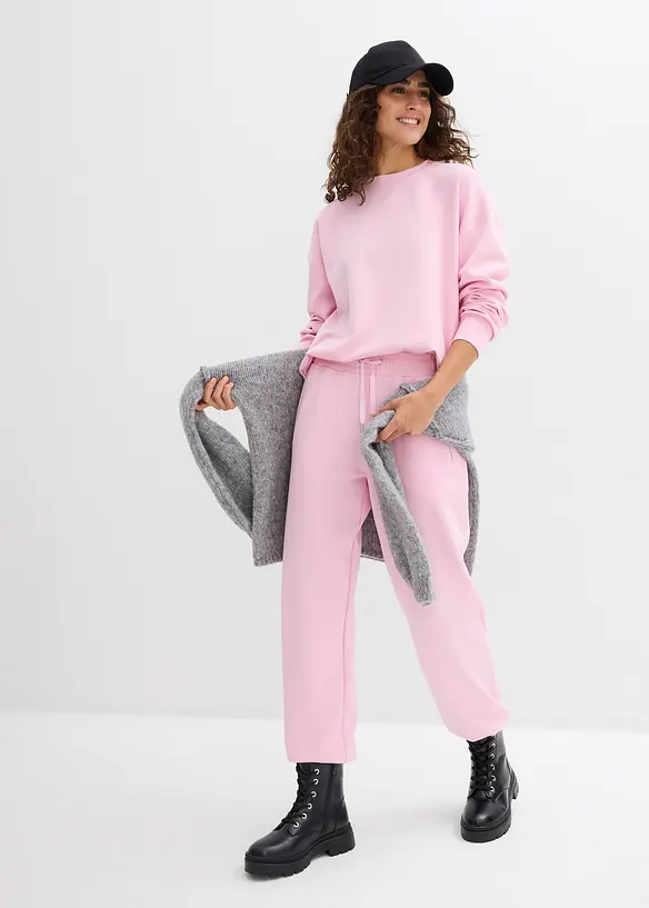 Pantaloni da jogging in morbido tessuto effetto neoprene, bonprix