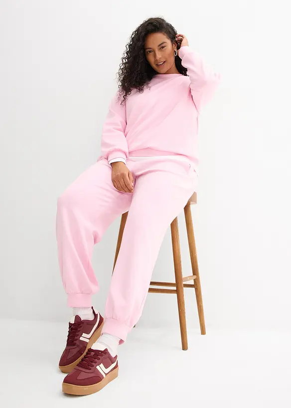 Pantaloni da jogging in morbido tessuto effetto neoprene, bonprix