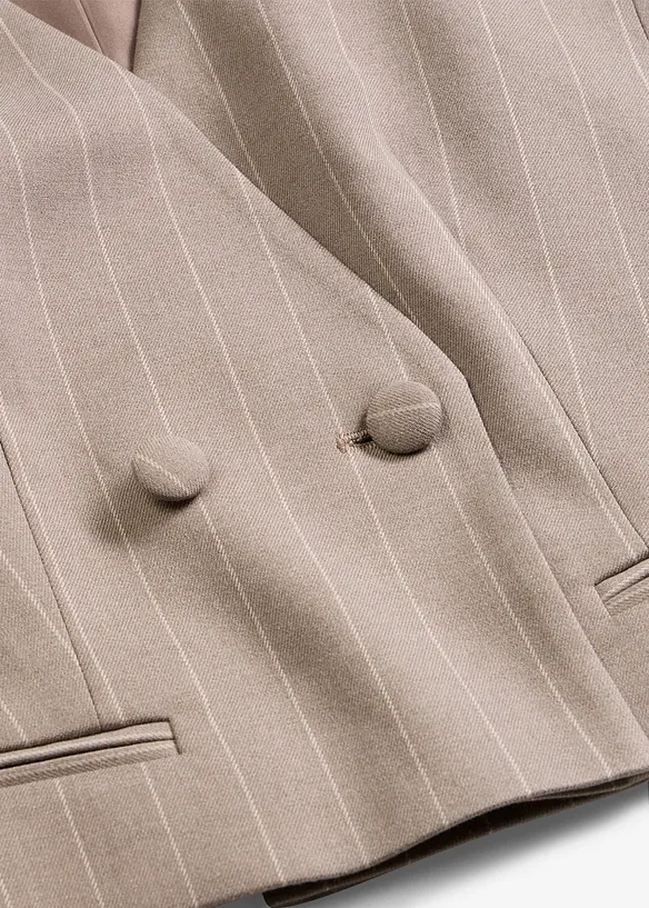 Gilet gessato in stile sartoriale, bonprix