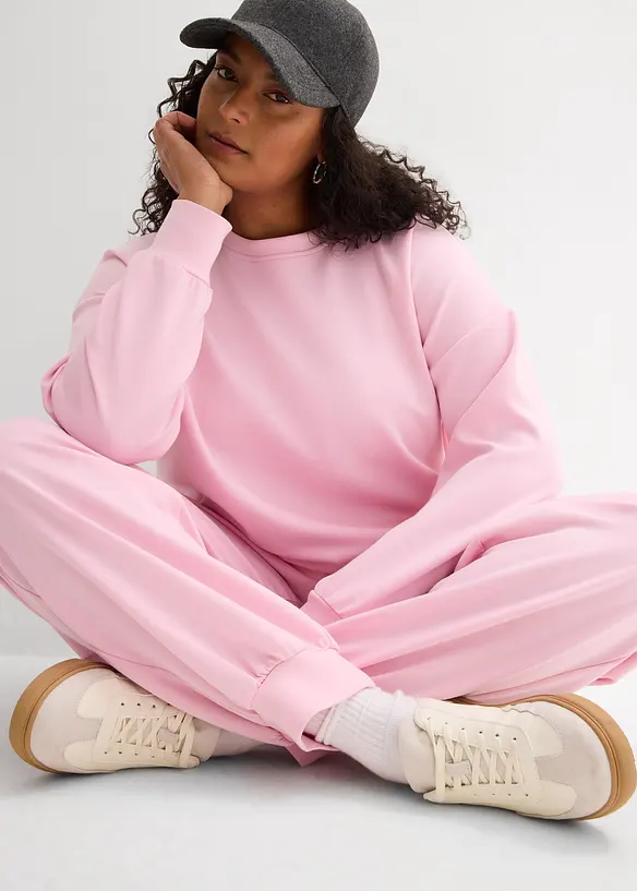 Felpa in morbido tessuto effetto neoprene, bonprix