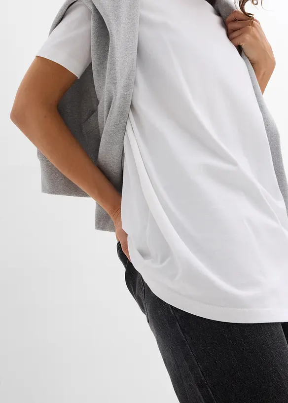 Maglia lunga in puro cotone (pacco da 2), bonprix