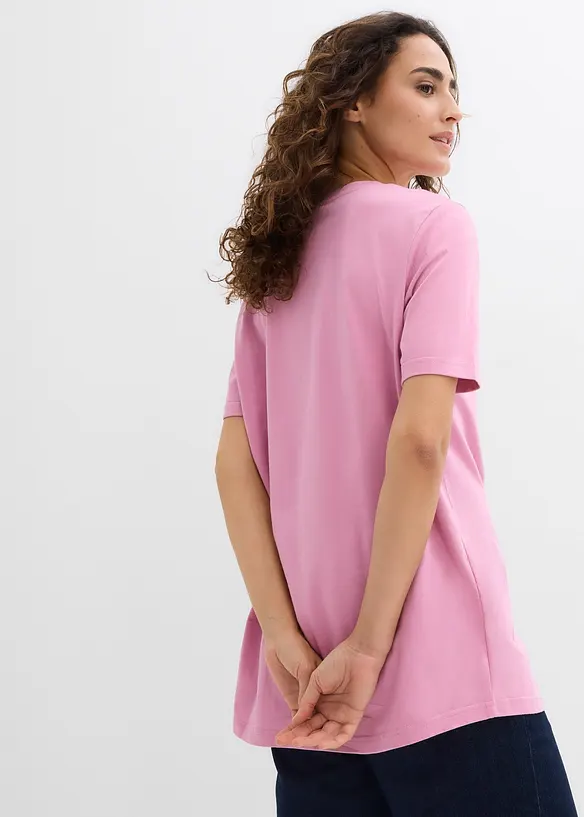 Maglia lunga in puro cotone biologico (pacco da 2), bonprix