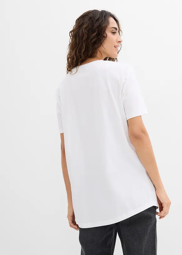 Maglia lunga in puro cotone (pacco da 2), bonprix