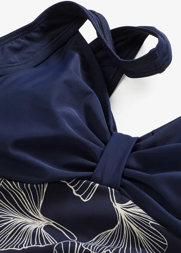 Costume intero con effetto modellante leggero e inserto stampato, bonprix