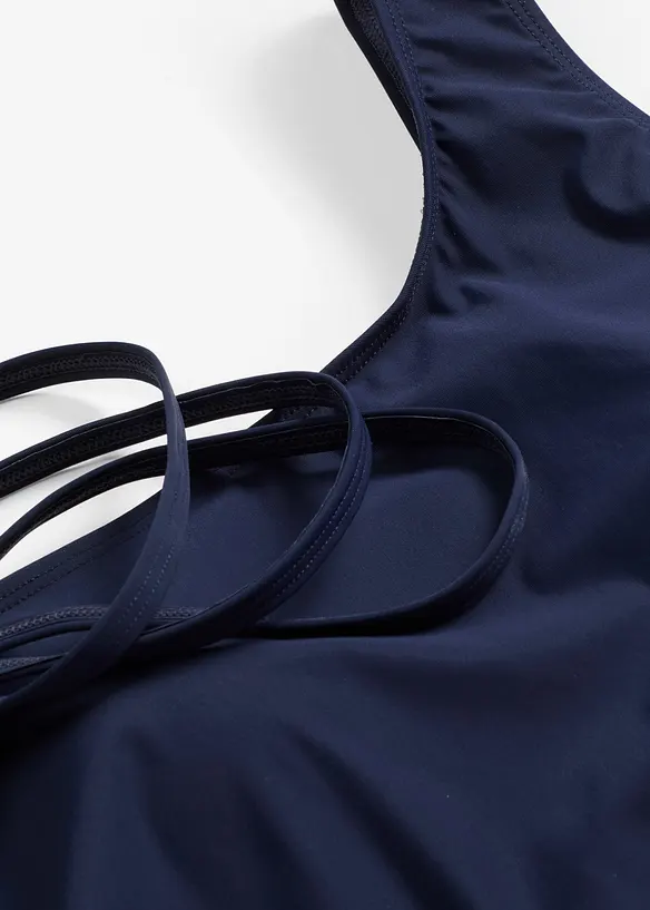 Costume intero monospalla con effetto modellante leggero, bonprix