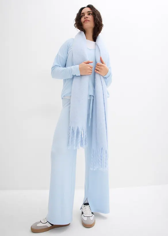 Pantaloni in jersey effetto maglia, bonprix