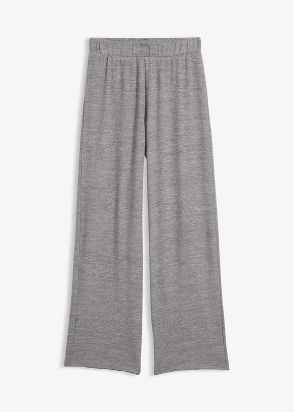 Pantaloni in jersey effetto maglia, bonprix