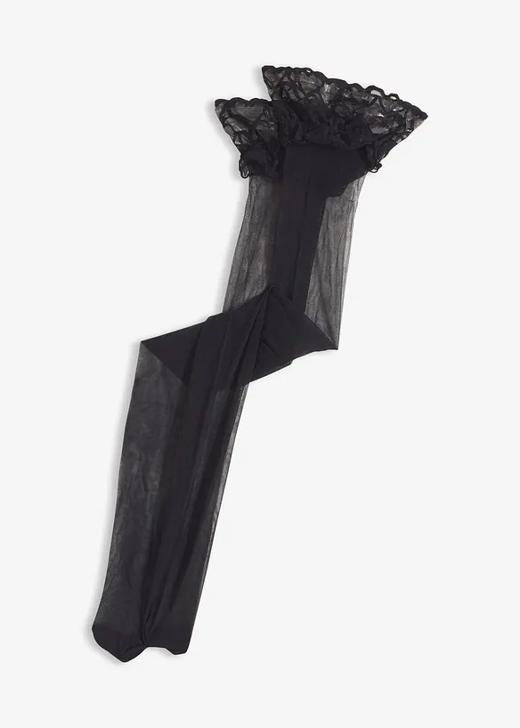 Autoreggenti con pizzo 20 den, bonprix