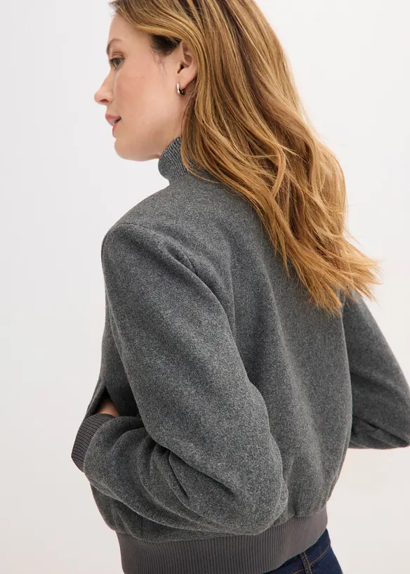 Bomber in boucl&eacute; morbido, bonprix