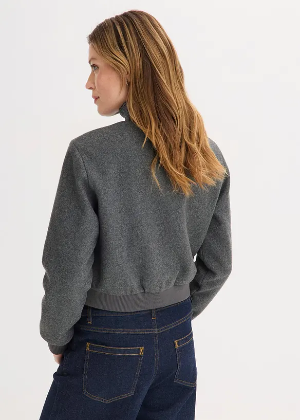 Bomber in boucl&eacute; morbido, bonprix