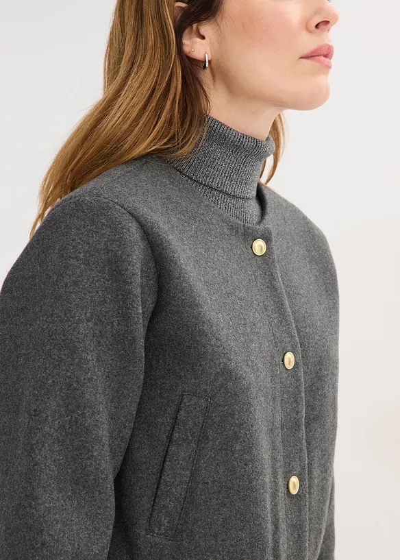 Bomber in boucl&eacute; morbido, bonprix