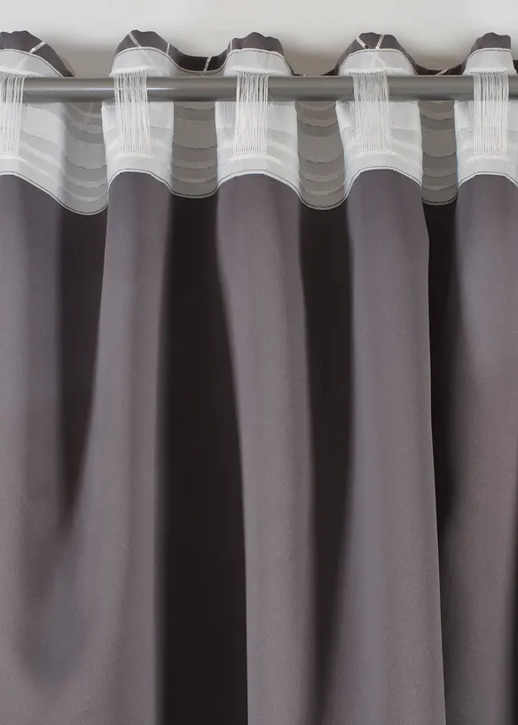 Tenda semioscurante lucida, disponibile anche extra lunga (pacco da 1), bonprix