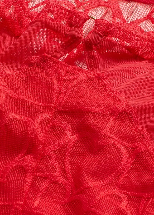 Panty a vita alta con pizzo a cuoricini, bonprix