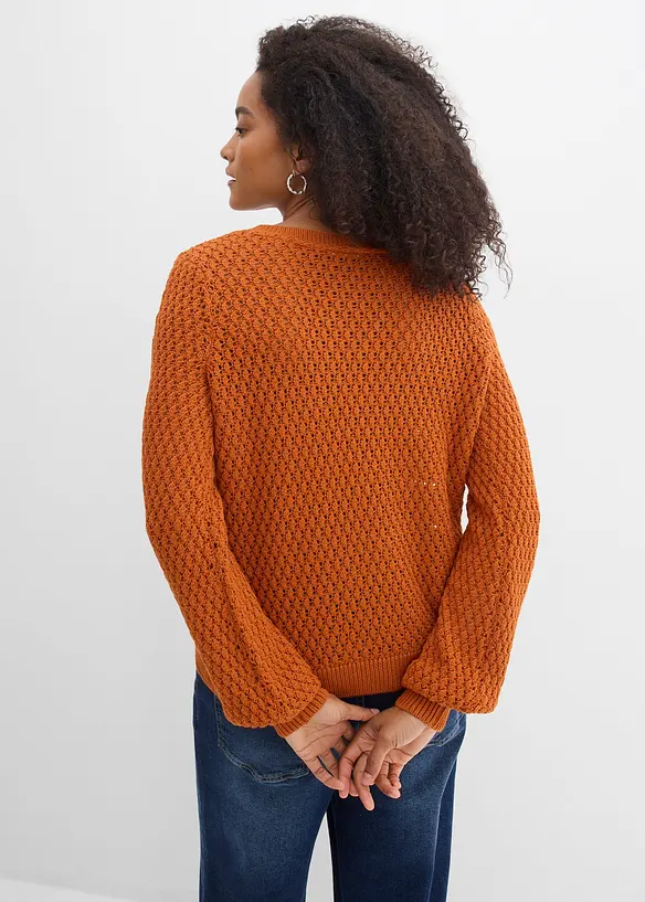 Maglione in misto cotone, bonprix