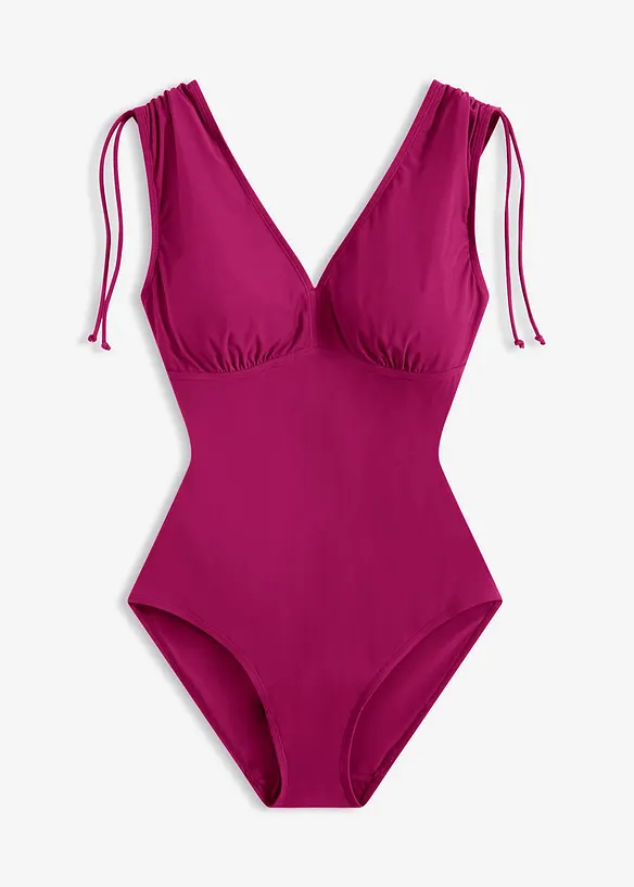 Costume intero con spalline larghe ed effetto modellante leggero, bonprix