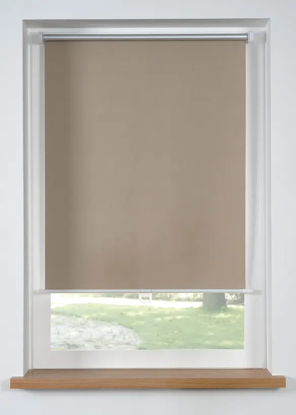 Tenda a rullo oscurante in tinta unita senza catenella, bonprix