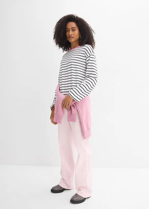 Maglia a maniche lunghe in puro cotone biologico, bonprix