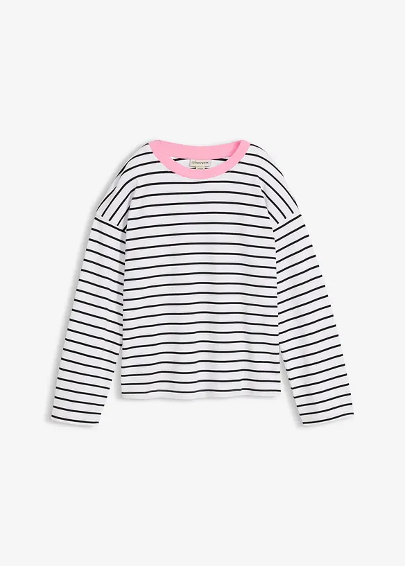 Maglia a maniche lunghe in puro cotone biologico, bonprix