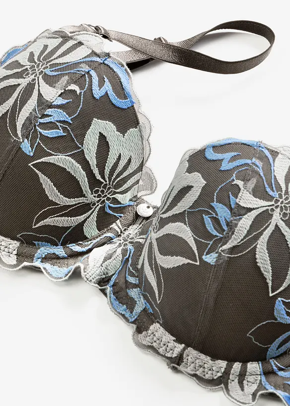 Reggiseno a balconcino con ricami delicati, bonprix