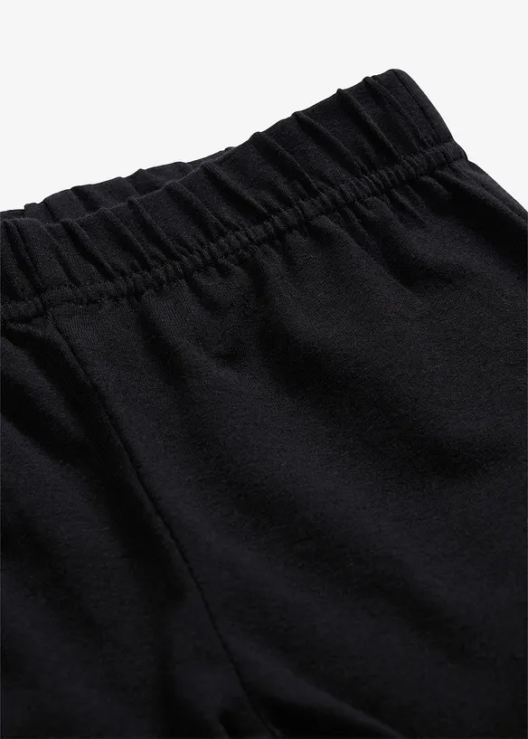 Leggings elasticizzati in misto cotone biologico (pacco da 3), bonprix