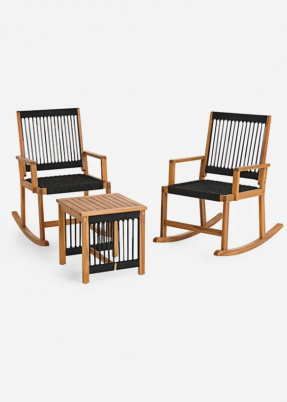 Tavolino e poltrone da giardino (set giardino 3 pezzi), bonprix