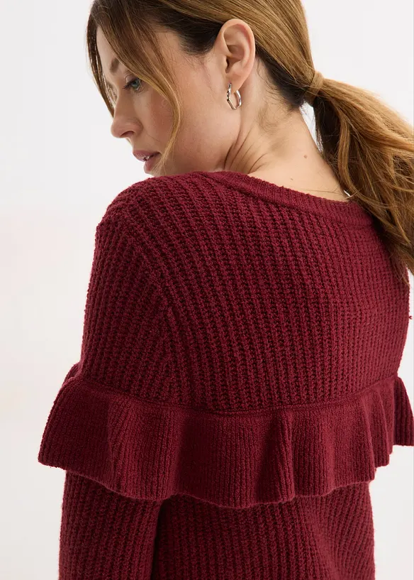 Cardigan in filato fine di misto cotone, bonprix
