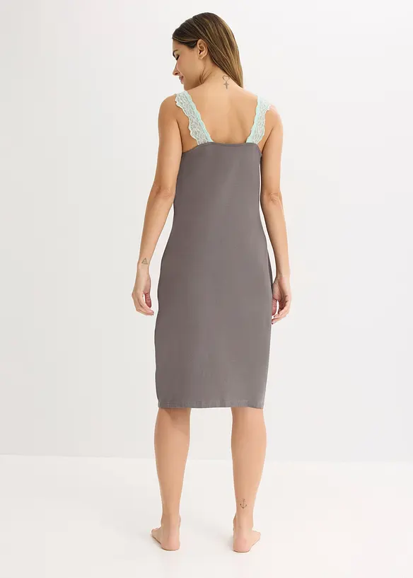 Camicia da notte con viscosa e pizzo, bonprix