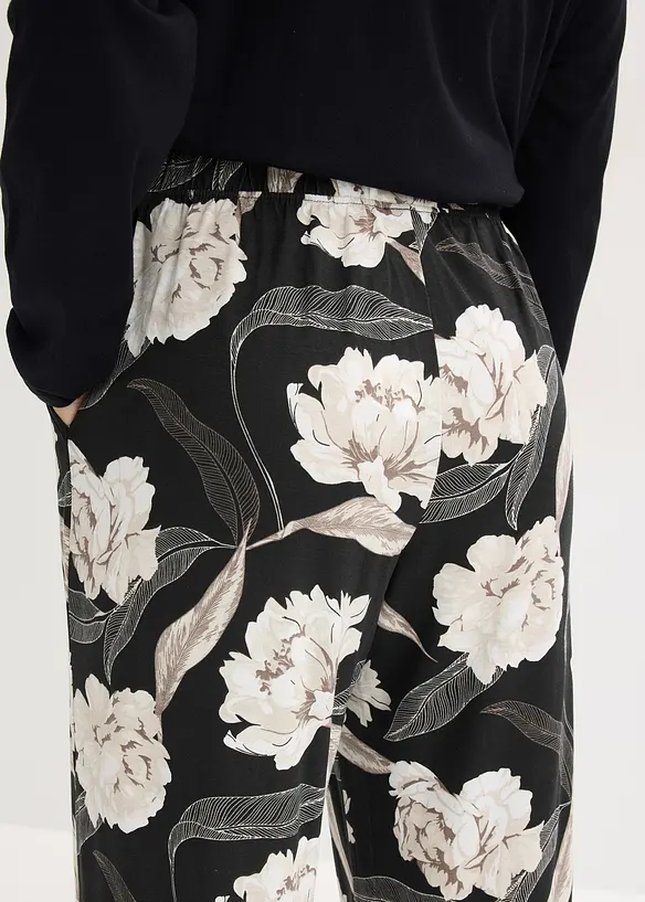 Pigiama a gamba larga in misto viscosa, bonprix