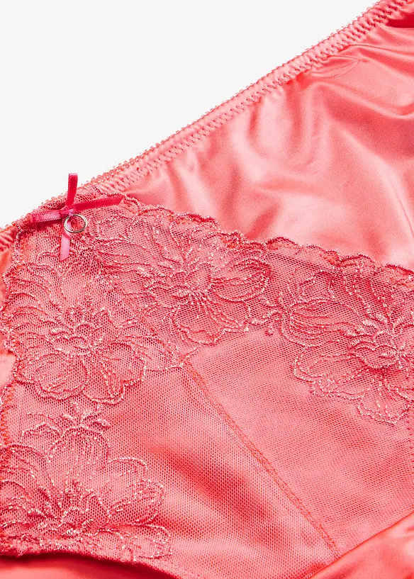 Slip alto con ricamo floreale glitterato, bonprix