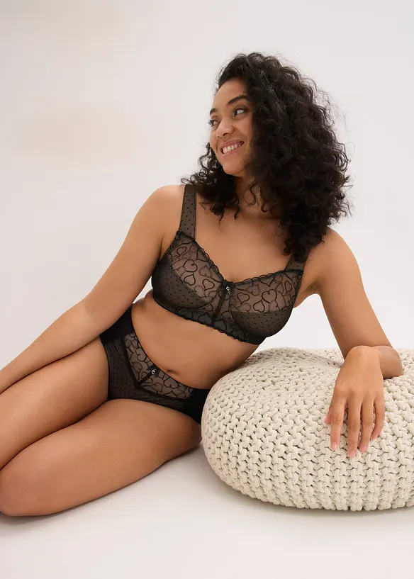 Reggiseno contenitivo senza ferretto con spalline imbottite, bonprix
