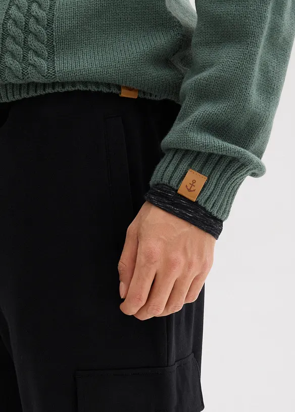 Pantaloni da jogging con tasche cargo, loose fit, bonprix