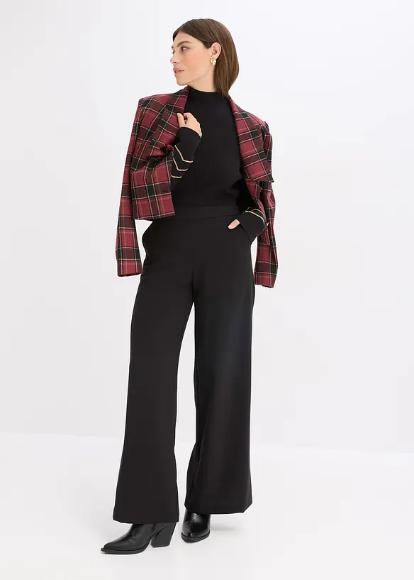 Maglione in filato fine con catenelle dorate, bonprix