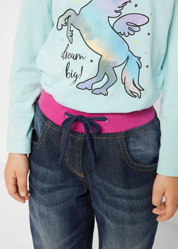 Jeans termici comodi con fodera in pile, bonprix