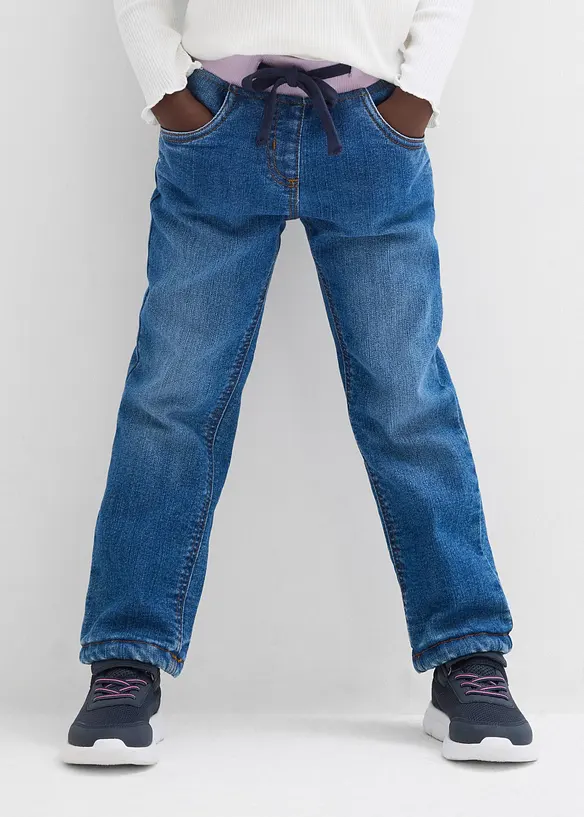 Jeans termici comodi con fodera in pile, bonprix