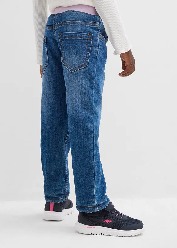 Jeans termici comodi con fodera in pile, bonprix