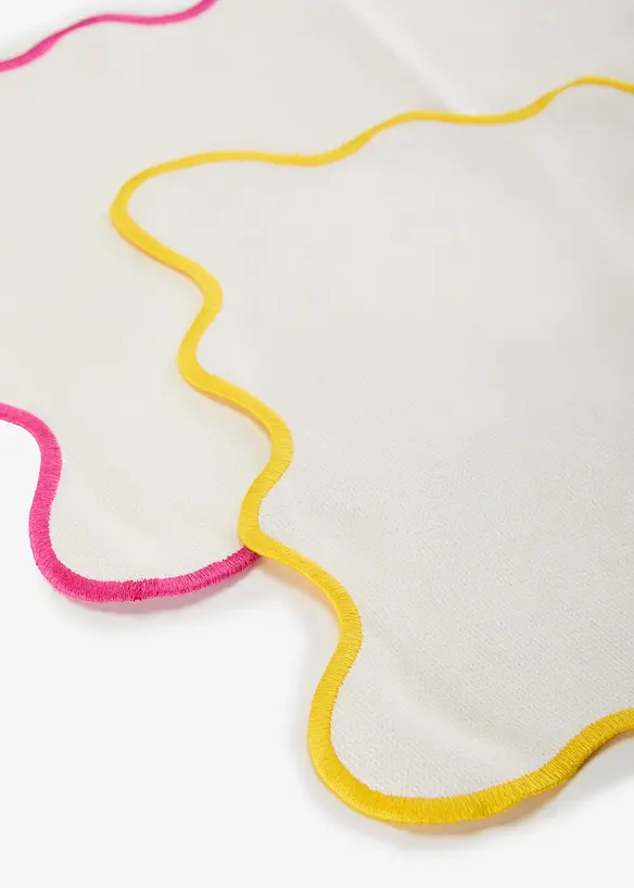 Tovagliette americane con bordo ondulato (pacco da 2), bonprix