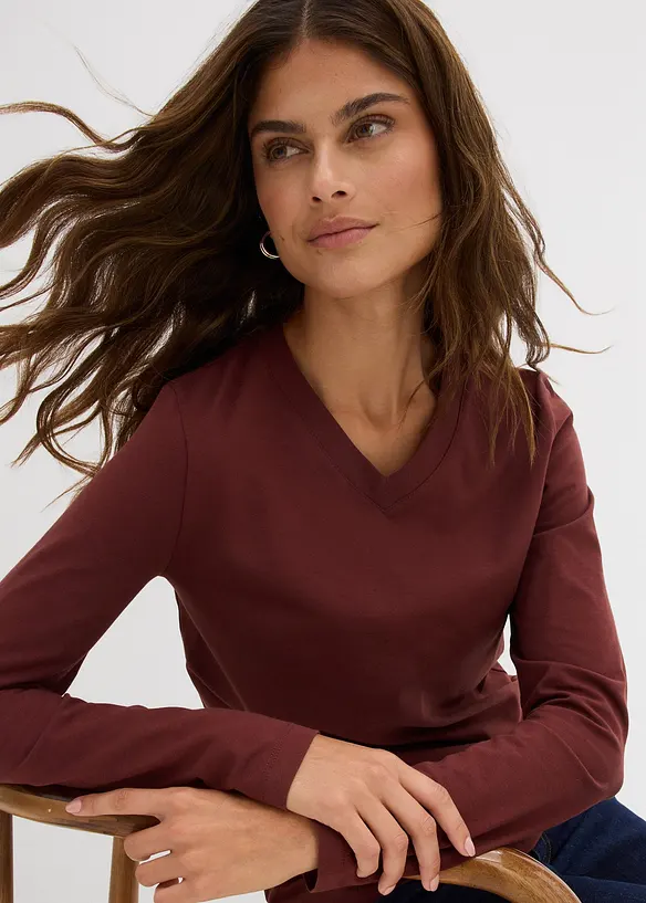 Maglia aderente a maniche lunghe, bonprix