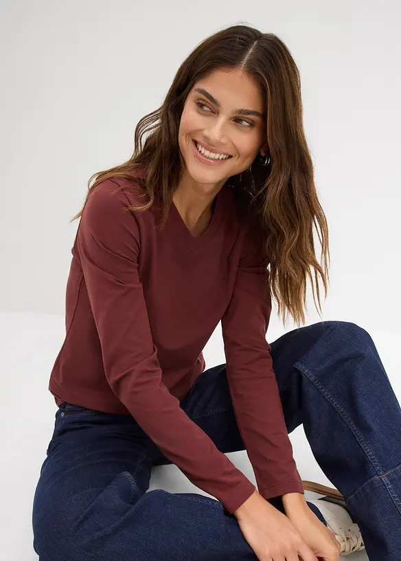 Maglia aderente a maniche lunghe, bonprix