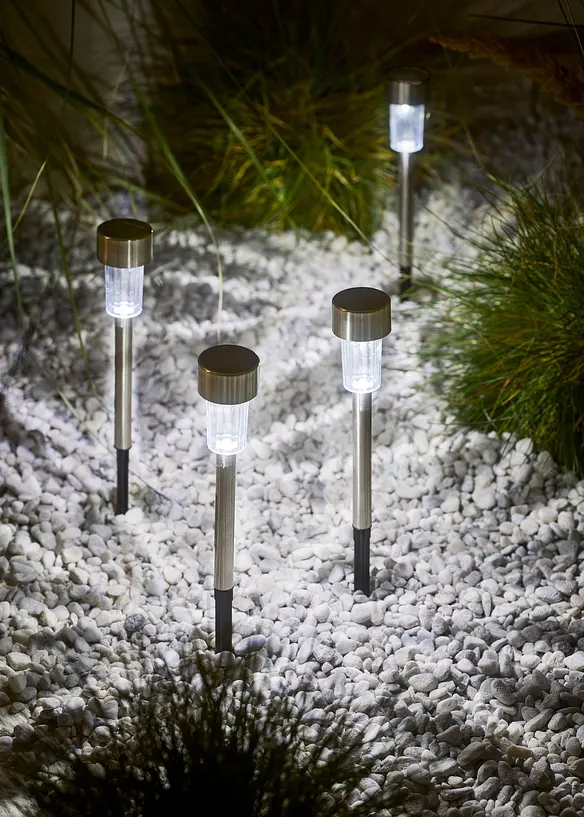 Lampada segnapassi solare a LED (pacco da 4), bonprix