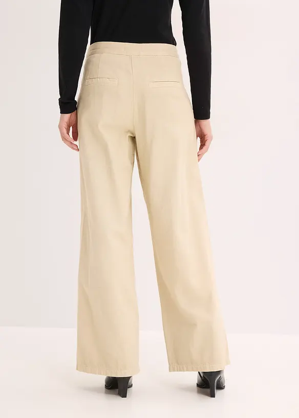 Pantaloni in twill di puro cotone, bonprix