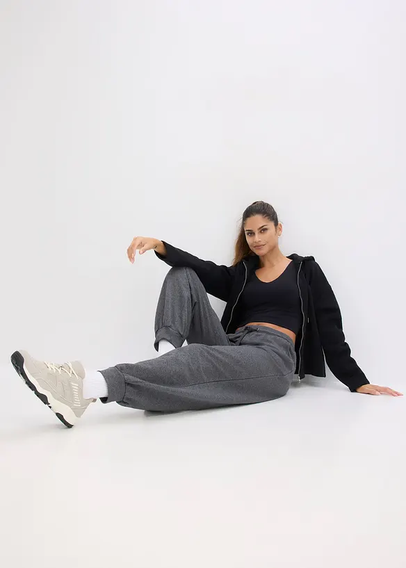 Pantaloni da jogging con elastico alla caviglia, bonprix