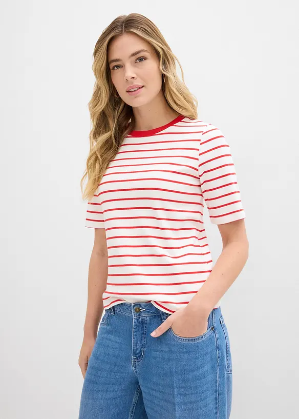 T-shirt in puro cotone biologico pesante, bonprix