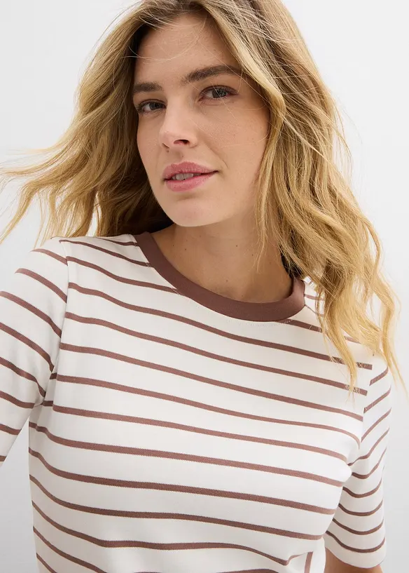 T-shirt in puro cotone biologico pesante, bonprix